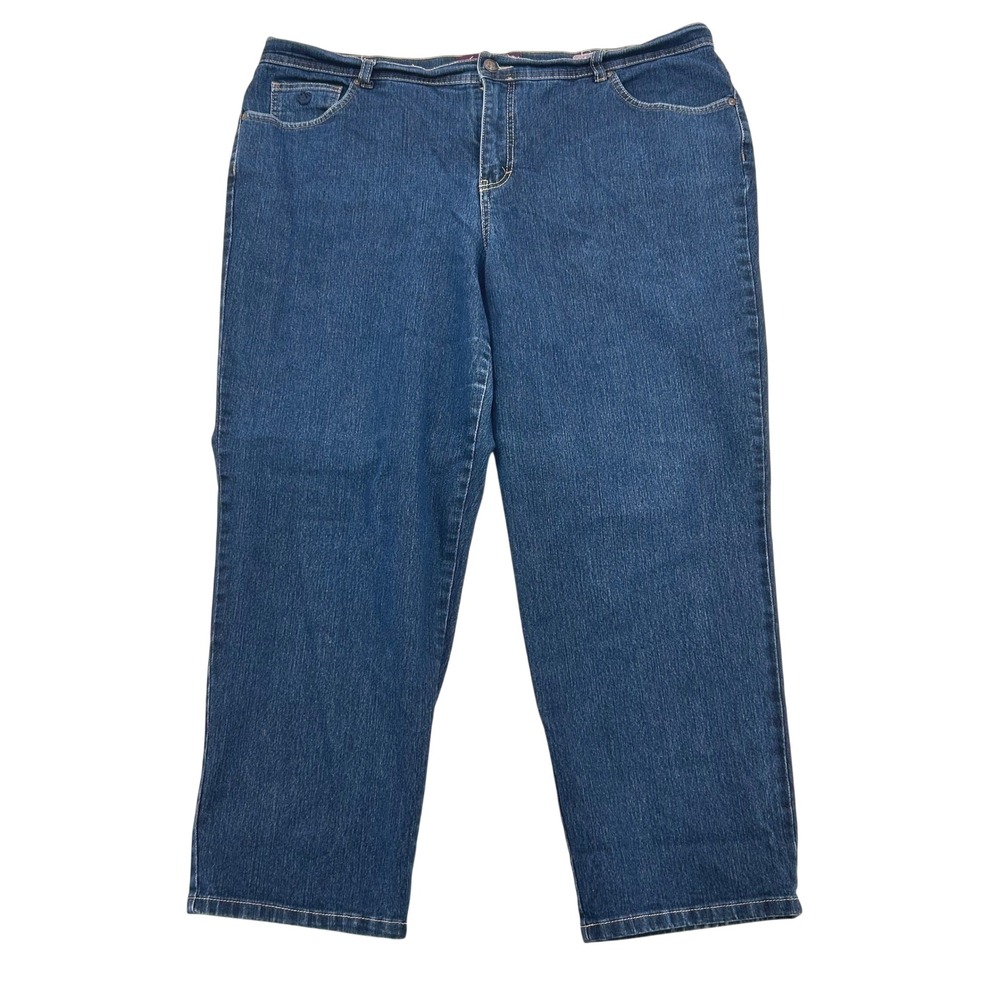 Vintage 2009 Gloria Vanderbilt Amanda Jeans Women 20W Short Blue Denim High Rise